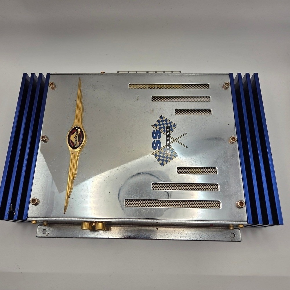 Autotek Super Sport SS 200.2 Old School Car Amplifier 200W 2-Channel Chrome Blue
